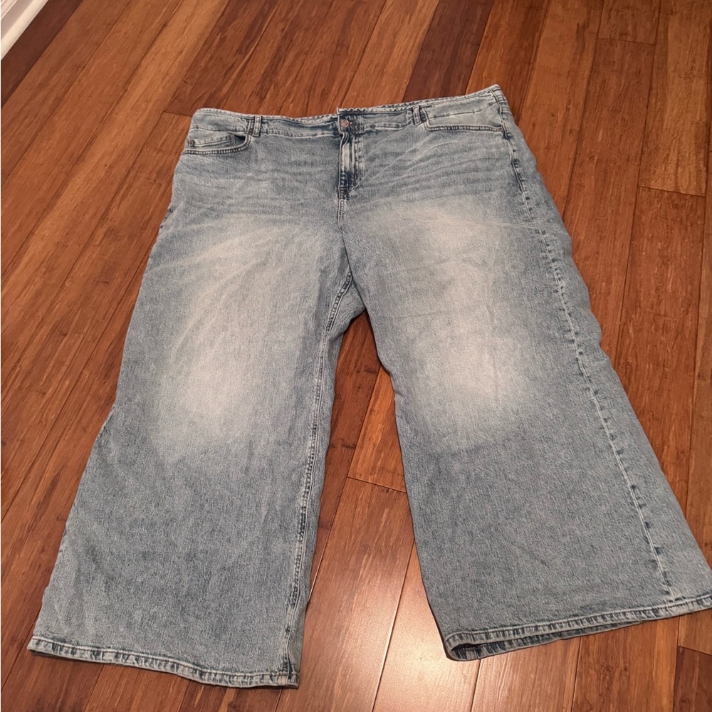 Torrid High Rise Wide-Leg Denim Jeans 24 reg plus size